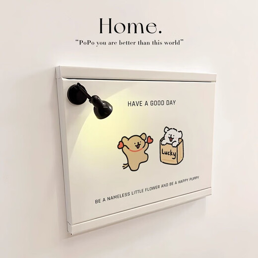 Power box decorative cover plate lines puppy electric meter decoration 2024 new weak-current box cover decorative stickers distribution box cover stickers Good blog A-DBT-4028 3524CM