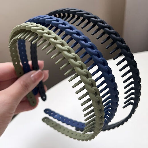 
FGHGF sweet and versatile headband for women's face washing, non-slip hair bundles for simple portable new style bangs hair band hair band hair accessories Simple plastic headband (random color) 1 piece