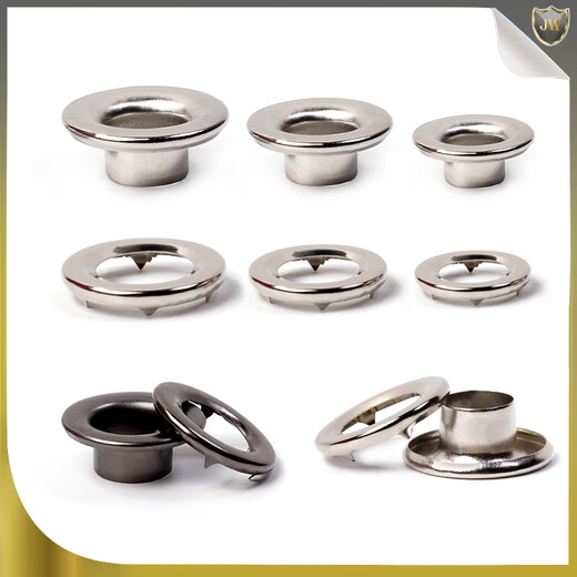 Jiang Zhi loves car air eye button truck canvas buckle with claw buckle waterproof tarpaulin air eye button eye thickened hollow rivet 18 inner * 32 outer * 10 high 20 sets silver + tools