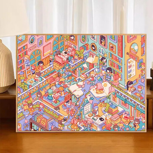 Jiatuling Milk Farm Digital Painting Digital Painting Super Complex 2024 Nouveau dessin animé DIY COURNALLE PEINTURE FOURNIGMENT TREASE BAY BAY