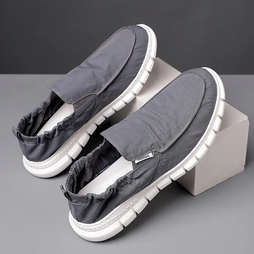 Spider King Spring Shoes Old Beijing Cloth Shoes Men's Casual Shoes Trendy Lazy Shoes Working Breathable Canvas Shoes Counter Edition 881 Black 41