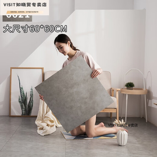 Jack VineyPVC粘地板革ins网红复古简约大理石系地板砖贴出屋店 6621加厚耐磨防烟烫1片 800x800mmx1.8mm