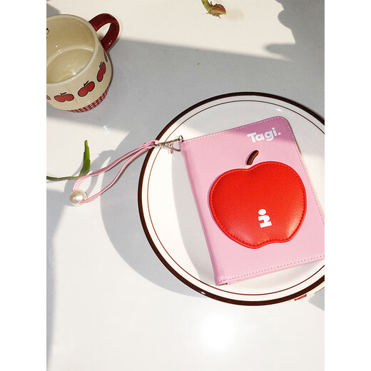 Tagi.<Ping Ping An An> Passport holder bang bang pearl document storage bag card holder coin purse New Year gift-denim