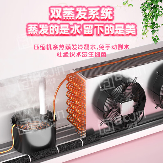 Bojin flower preservation cabinet flower shop commercial large-capacity air-cooled flower preservation refrigerator flower safe flower freezer flower cabinet refrigerated display cabinet Gaoyan defogger large four doors 2.2m*0.6m*2m no need to pour water