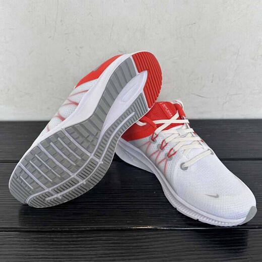 耐克（NIKE）官网官方休闲鞋男鞋 2025春季新款运动鞋QUEST 4轻便减震跑步鞋 DA1105-100白红拼接 40.5