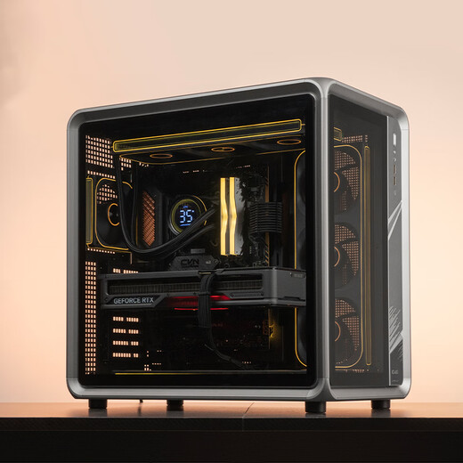 Colorful BO400 Qiao Sibo Ruilong 9950X3D/9800X3D/RTX5090D/5080/5070Ti assembled computer desktop game e-sports host flagship store diy complete machine 2 9800X3D+32G+2T+5070Ti