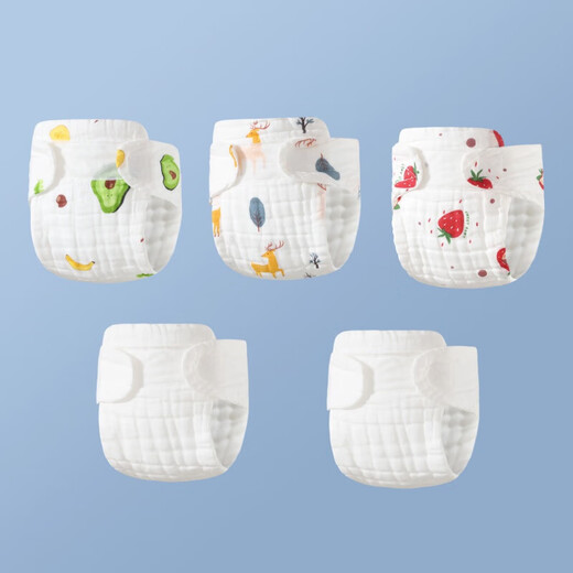 
Liubei baby yarn/diaper cloth Class A pure cotton baby urine ring integrated washable diapers Integrated T-type diaper pants-printed 10 packs 3-9 months-8-15Jin[Jin equals 0.5 kg][M code]