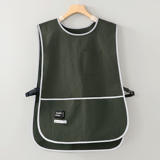 Gemengtong Vest del delantal de chaleco y uso doméstico 2025 Nuevo petróleo resistente e impermeable Trabajo específico de trabajo Internet Celebrity Work Trabajo Black ZJ702 IMPRESION VEST PACERA 1 FAPA 1