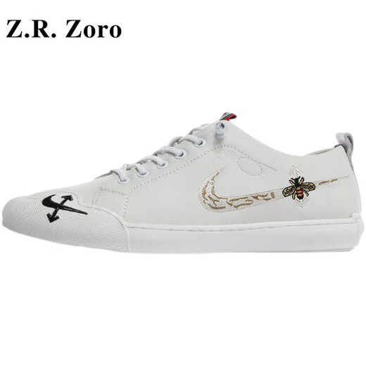 Z.R.Zoro Zapatos de hombres de alta gama de alta gama verano 2025 Nuevos zapatos casuales de la estación europea zapatos blancos de alta gama zapatos para hombres hombres blancos 40 zapatos de cuero talla
