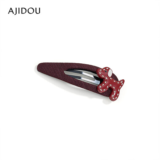 AJIDOU Ajidou Hair Clip Women's Fashion Simple Side Clip Everyday Versatile Bangs Clip Birthday Gift for Girlfriend and Child Red 1 PC