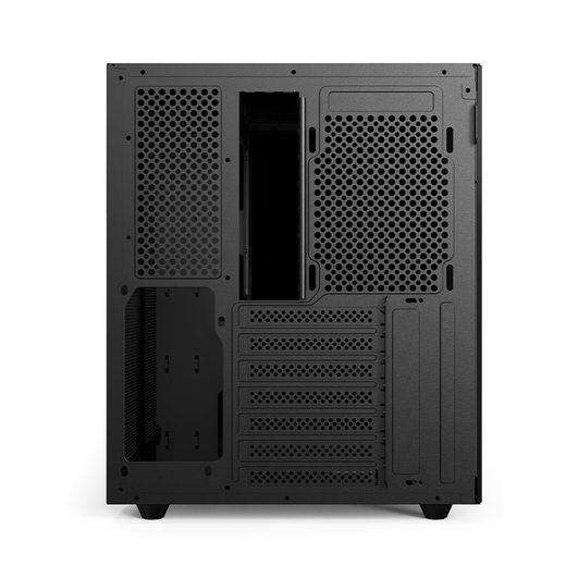 Shuoyi Kunpeng CH2+ CH3+ Ordinateur de bureau ATX Boîtier principal Côté blanc Verre incurvé transparent Chambre avec vue sur la mer Boîtier de petite taille Jeu Esports 240 Refroidissement par eau Verre à angle droit Kunpeng CH2 Noir