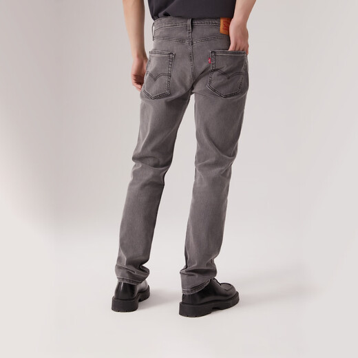 Levi's李维斯男士502美式怀旧复古锥形修身简约时尚潮流牛仔长裤 浅烟灰色 30 (32)