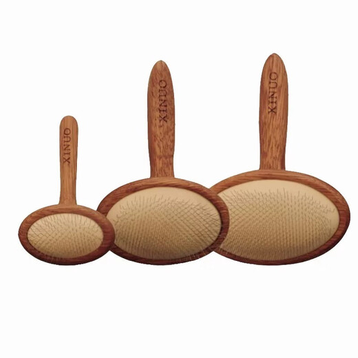 Xino Needle Comb Dog Comb Teddy Bichon Pet Dog Cat Grooming Brush Comb Dog Comb Cat Comb ZY5 Square Small (Suitable for 3 Jin Jin equal to 0.5 kg or less)