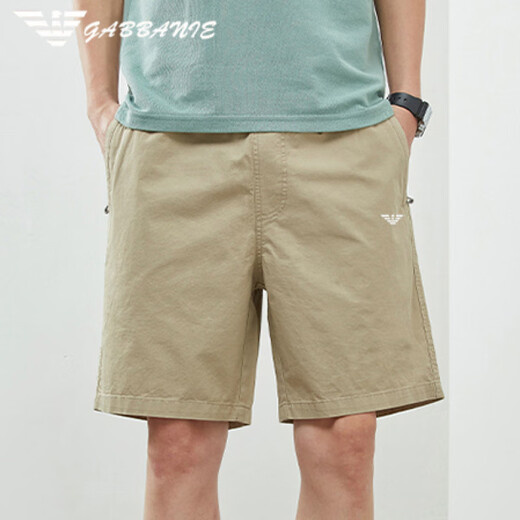 
Qi Armania summer Qi Armania casual shorts men's youth Korean version pure cotton loose thin sports five-point pants trend D9224 dark blue L