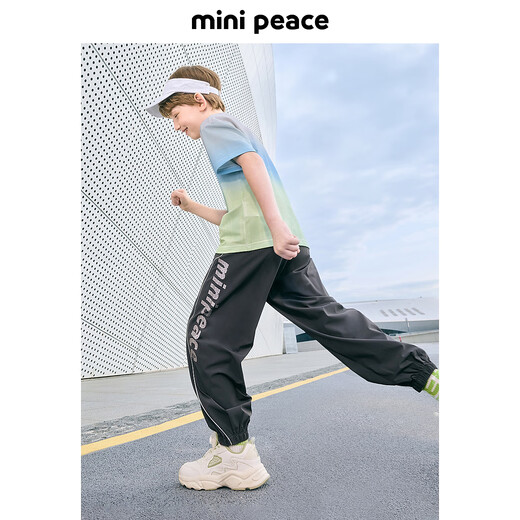 MiniPeace太平鸟童装夏新男童休闲长裤FAGBF2629 灰色 160cm
