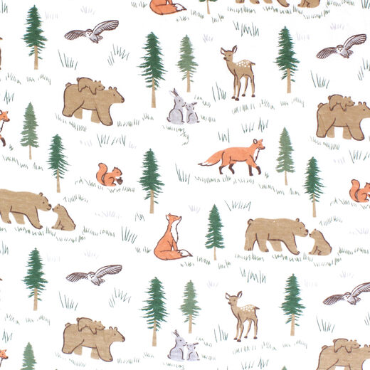 HUDSON BABYHudson Baby Unisex Changing Pad Cover, Sweet Woodland, One Size