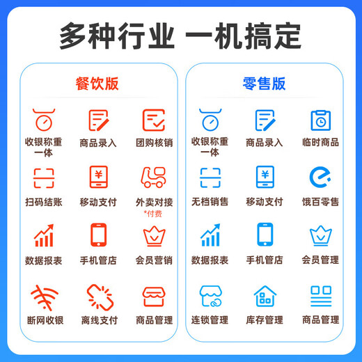 Keruyun 2CW cashier and weighing all-in-one machine catering cashier system management all-in-one ordering system catering electronic scale commercial weighing and cashier all-in-one machine with scale collection software