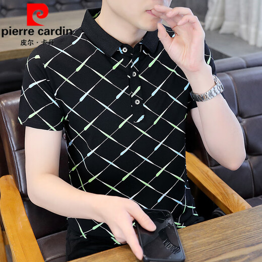 Pierre Cardin 2025 Summer nuevo polo camiseta de manga corta de la altura de la mano de moda