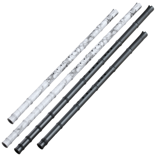 Lingyin Plays Resin 8 Hole Flaute no Crack Jade Short Jade Xiao Flauta G Tune Ancient Style Nine-Section Long Xiao Musical Instrumento White White Flauta Básica Comida básica