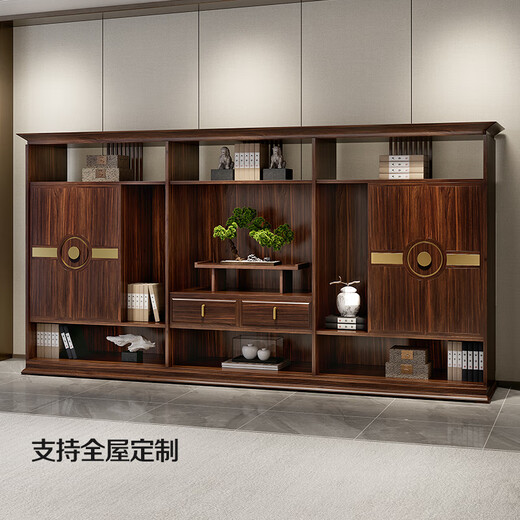 Xinshiya modern Chinese style boss desk leader desk ebony wood CEO large board table solid wood executive desk Great Wall executive desk 2.8m