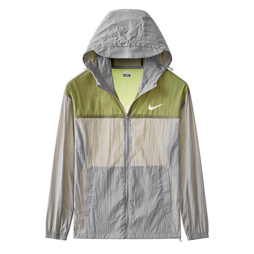 Ice silk quick-drying sun protection clothing men's summer thin couple coat outdoor skin clothing breathable fishing men's sun protection clothing light gray L 115-130Jin Jin equals 0.5 kg