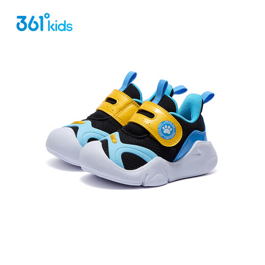 361 Chaussures pour enfants, chaussures de sport pour enfants 25 Four saisons, hommes et femmes, légers et doux et élastiques, chaussures pour les tout-petits pour enfants, chaussures de bébé, noir 24
