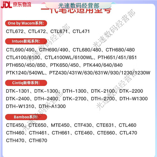 Wacom笔芯数位板CTL672 472 6100 671影拓651 660手绘...  0x0cm 原装二代5支标准+5支毛毡 【散装送换笔器】