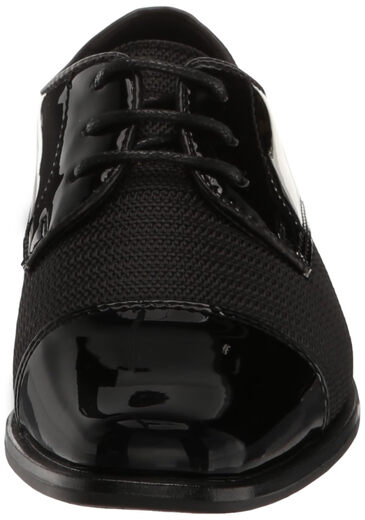 Stacy Adams Boys' Pharaoh Cape Oxford Shoes Black 2 Big Kids