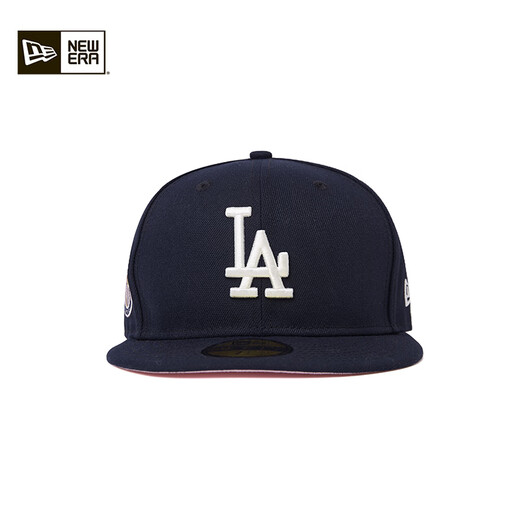 New Era MLB Baseball Cap 2025 Frühlings- und Sommer-neue Sakura-Serie Männer und Frauen Paare flache Essenz vollständig bedeckte Hard-Top-Hut 14538365-Naked Blue Los Angeles Dodgers 718 56 cm