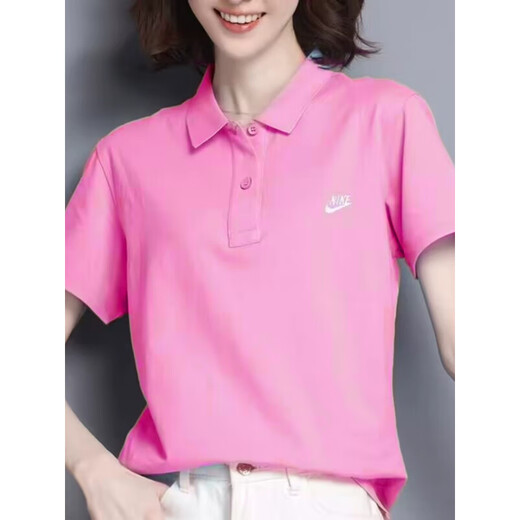 Nike (Nike) Polo-Hemd für Frauen Pink 2025 Neues Sportswear-T-Shirt Lappel Casual Top-Halbhülle T-Shirt CJ4457 FN3895-675_MEN Größe für Frauen