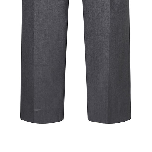 LESS [same style in the mall] 2025 summer new wool casual straight cutout pants for women 2P4E13660 011 carbon black L
