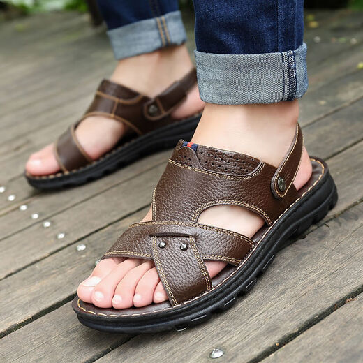Sandalias Gebote Capasa casual de la cabeza para hombres Zapatos de playa de la playa Verano cómodo
