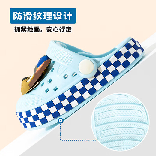 Wangwang Team Children's Slippers Summer Nouveau bébé Baby Toddler Sandals Girls Anti-Slip and Odor Boys and Girls Hole Chaussures Black 19 Longueur intérieure 19cm Convient pour la taille 29/30