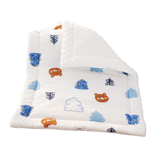 
Delijia diaper table mattress autumn and winter baby mattress winter newborn diaper care table cushion cotton pad set [diaper table care mat] Forest Bear (single cotton 40*70cm