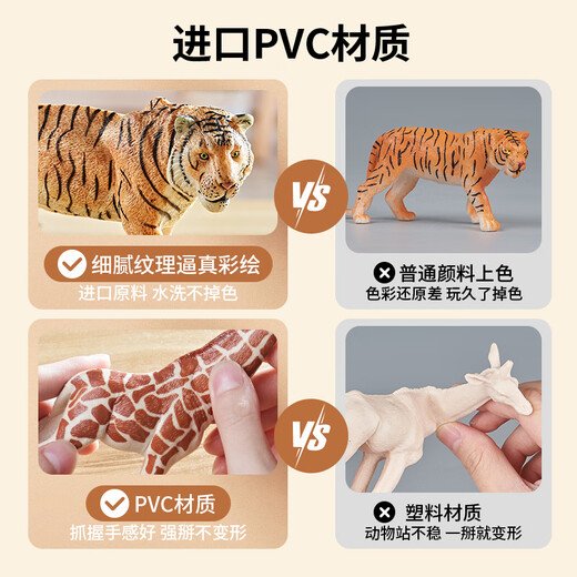 Lebeifu Animal Model Simulation Toy Boy Safari Farm Doll's Day's Day Gift