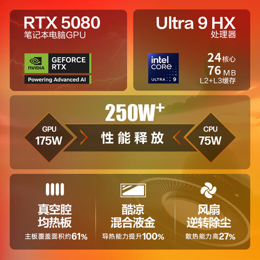 惠普（HP）暗影精灵MAX游戏本笔记本电脑 国家补贴（U9-275HX RTX5080 32G 1T QHD240Hz 500nits电竞屏）