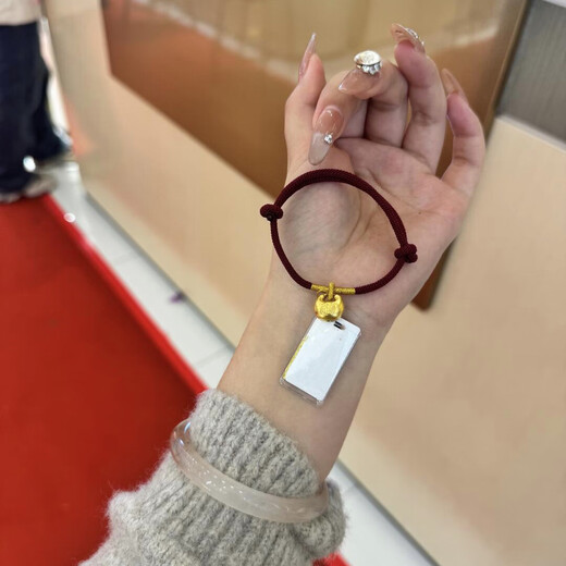 QIWN Little Fat Fortune Bracelet Gold Tuo Tuo Gold-plated Braided Rope Bracelet as a Chinese Valentine's Day Gift for Girlfriend and Wife Pure Gold Fat Fortune Bracelet