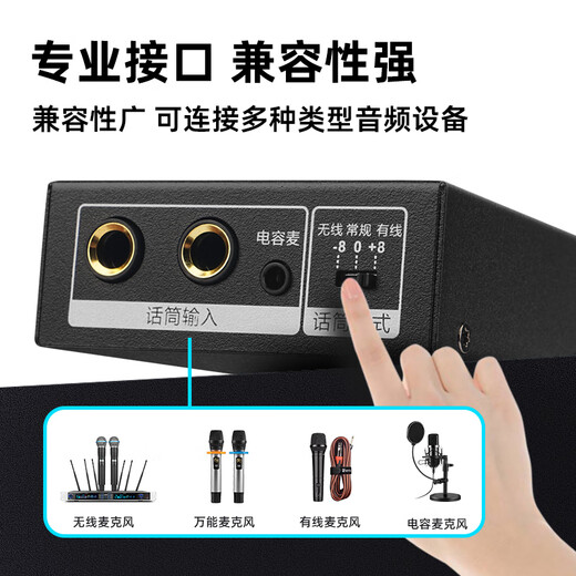 ZUU intelligent one-button fully automatic feedback suppressor anti-howling frequency shifter professional microphone home conference stage KTV conference room equipment FXB2.1 feedback suppressor upgraded version