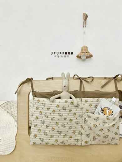 UPUPFOUR BAY BEID Hanging Bag reine Baumwolle Babybett Aufbewahrung Beutel Windel Aufbewahrung Kinder Aufbewahrung Bag UPUPFOUR BABY BEIHME HAUFEN 40*25c