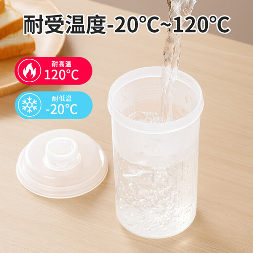 Home KATEI STORY Japanese imported soy milk cup, take-out coffee, portable breakfast milk, high temperature resistant food grade work sealing plastic, white lid 540ml - 1 pack