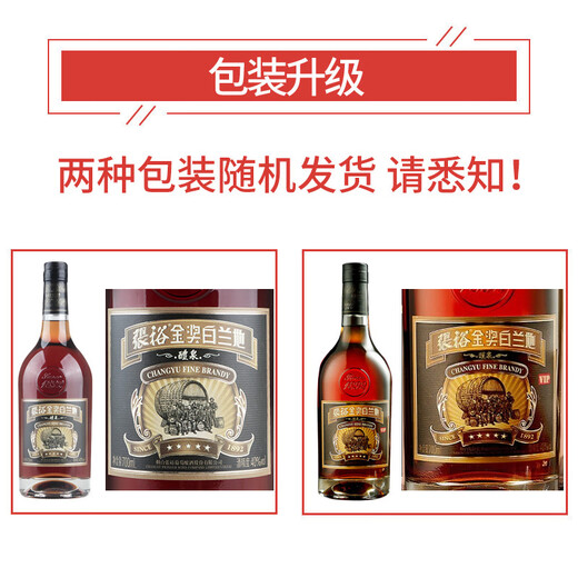 张裕 五星金奖白兰地 40度白兰地 整箱700ml*6瓶 盒装