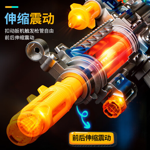 GJXBP Toy Gun Gun Música eléctrica Machine Gun Gun Submachine Gun Boys Gun Toys Night Market Set un stand 3886 Spray Sound Light Gun [Camo Green]