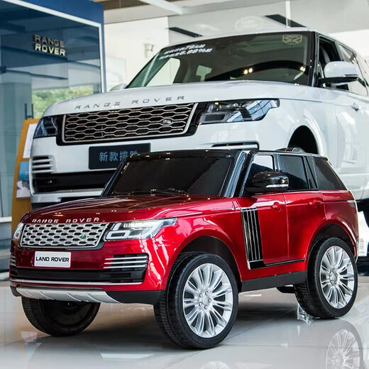 WORK BABY Land Rover Range Rover children's electric car four-wheeled with remote control toy car can sit on off-road car baby baby standard white four-wheel drive soft wheels + soft seat + remote control