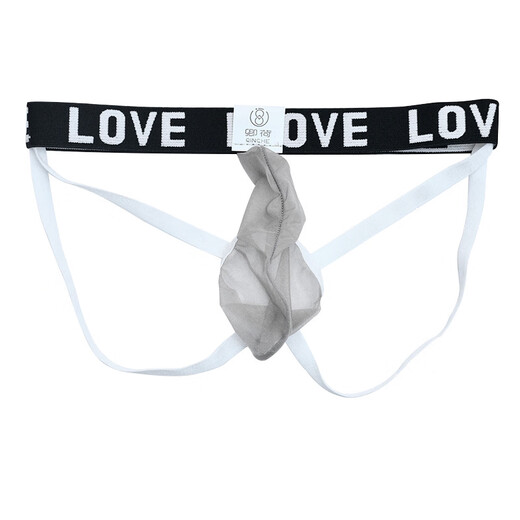 Double thong men's stockings jj set summer men's ultra-thin sexy hollow upward upright auxiliary menstrual underwear pink core-spun silk material double butt upward vertical bag egg XL90-140Jin Jin is equal to 0.5 kg