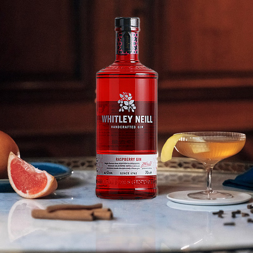 WHITLEY NEILL惠特利尼尔手工系列金酒杜松子酒鸡尾酒基酒调酒DIY 血橙柠檬干姜 惠特利尼尔树莓金酒700ml