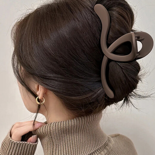 Jiao Xuefei frosted simple large-sized clips 2 hairpins for the back of the head new high-end clips hairpins hairpins for women