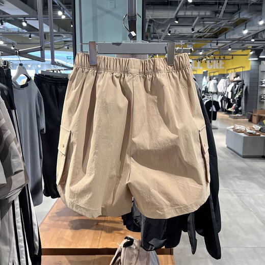 阿迪达斯 （adidas）短裤女裤2025夏季新款运动裤工装风舒适透气休闲短裤子 JL9274卡其色 M