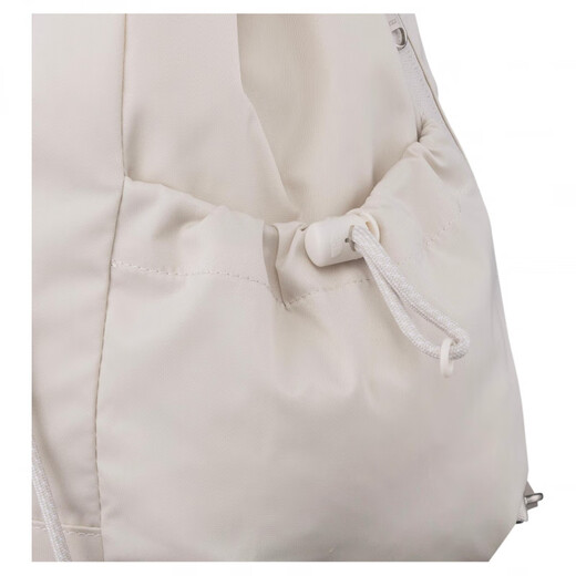 La couleur solide de North Face Bonney, le cordon de crampon simple et polyvalent ouvre et fermer le sac à dos en nylon pour les femmes crème crème