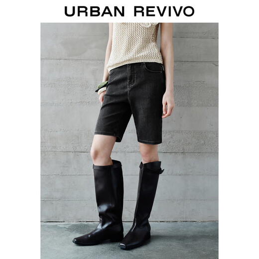 UR2025 new summer women's clothing simple casual all-match slim denim shorts UWM850096