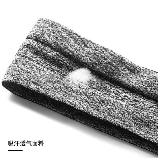 He Jiangong is looking for the mountain and begging for the mountain. The forehead protects the sweat belt, sweating, sports sweat belt, yoga turban, hair band, anti-perspiration, black